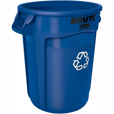 Rubbermaid® Recycling Can, 20 Gallon, Bleu