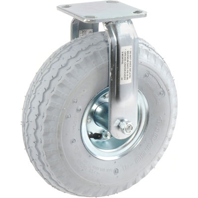 Global Industrial™ Rigid Plate Caster 10" Full Pneumatic Wheel 330 Lb. Capacité