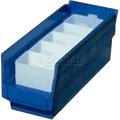 Akro-Mils Bin Cup 30102 For Shelf Bins - 5" x 2" x 3", White - Pkg Qty 24