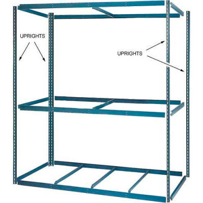 Global Industrial™ 8' High Gray Angle Post Set of 4