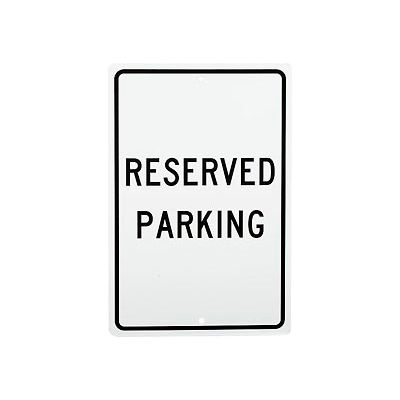 Panneau en aluminium - Place de Parking reservée - . 063" épais, TM5H
