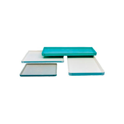 Molded Fiberglass Toteline Conveyor/Assembly Tray 332008-26"L x 18"W x 1-1/8"H Gray - Pkg Qty 12