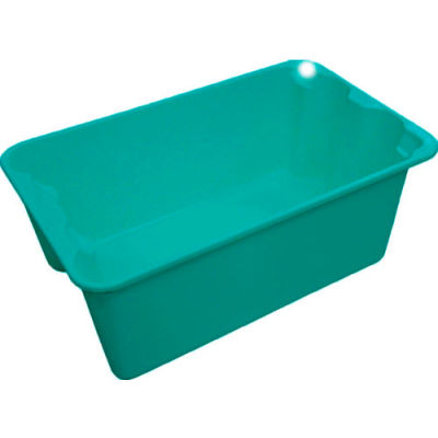 Molded Fiberglass Toteline Nest and Stack Tote 780408 - 20-1/2" x 12-7/8" x 8", Pkg Qty 10, Green - Pkg Qty 10