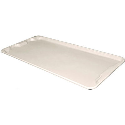 Molded Fiberglass Toteline Nest and Stack Lid 780118 -42-1/2" x 20", Pkg Qty 5, White - Pkg Qty 5