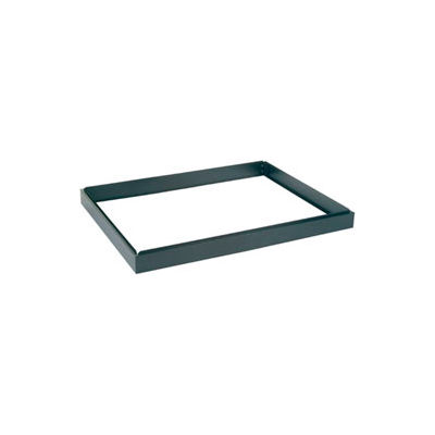 Interion® Base de dossier plat fermée à 5 tiroirs, 46-3/4"W, noir