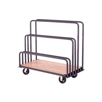 Global Industrial™ Adjustable Mobile Sheet Rack, 60 » L x 30"P x 36"H, capacité de 2000 lb, bleu