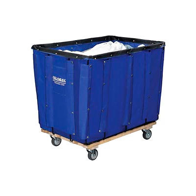 Global Industrial™ Panier Bulk Truck, Vinyl, 16 Bushel Capacity, Blue