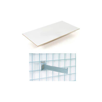 Global Industrial™ 36"X12" Melamine Wood Shelves With Brackets Package Of 3