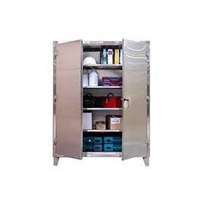 Strong Hold® Heavy Duty Storage Cabinet 45-243SS - Stainless Steel 48 x 24 x 66