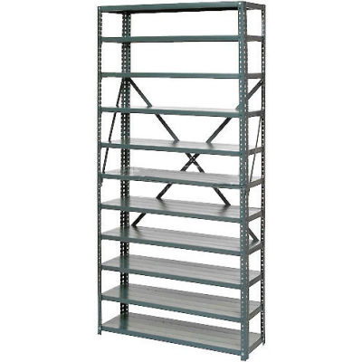 Global Industrial Steel Open Shelving, 6 Shelves, 36"W x 12"D x 39"H
