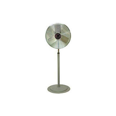 TPI 30" Pedestal Fan, 3 Speed, 4200 CFM, 288W, 1/4 HP, Single Phase, Gray
