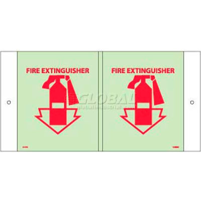 Fire Extinguisher Sign - Glow Acrylic 5-3/4 x 8-3/4