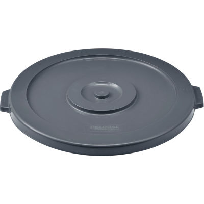 Global Industrial™ Plastic Trash Can Lid - Gris 32 gallons