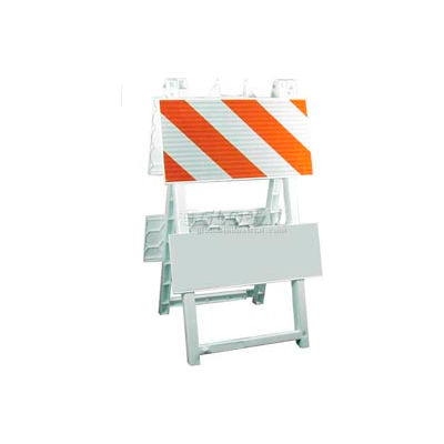 Econocade Folding Traffic Barricade 42-3/5"H With 4 Panels 2 Sheetings