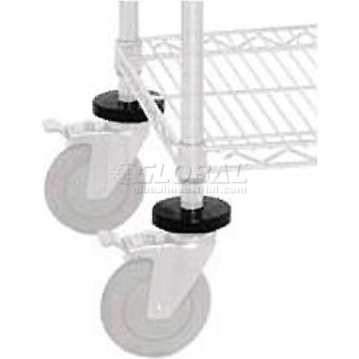 Quantum DB Dounut Bumper for Chrome Wire Shelving - Pkg Qty 4
