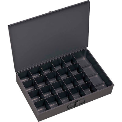 Boîte à compartiments en acier Durham 109-95 - 21 compartiments - Qté par paquet : 4
