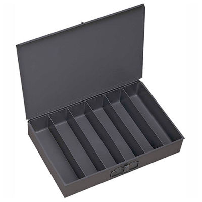 Boîte à compartiments en acier Durham 117-95 - Compartiments verticaux 6 18 x 12 x 3 - Qté par paquet : 4