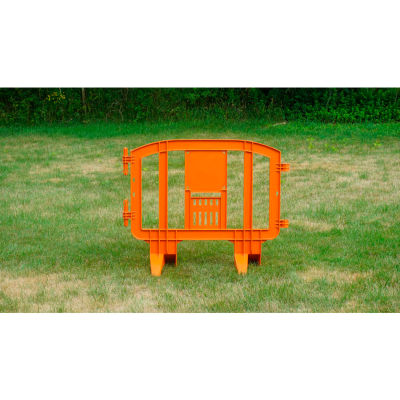 MINIT Plastic Barricade, Interlocking, Orange