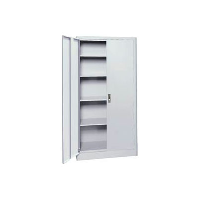 Sandusky Elite Radius Edge Series Storage Cabinet, 36"Wx18"Dx72"H, Gray, Assembled