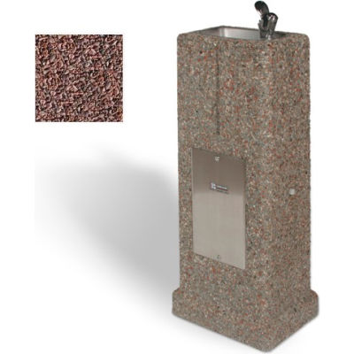 Fontaine verticale béton - Quartzite rouge