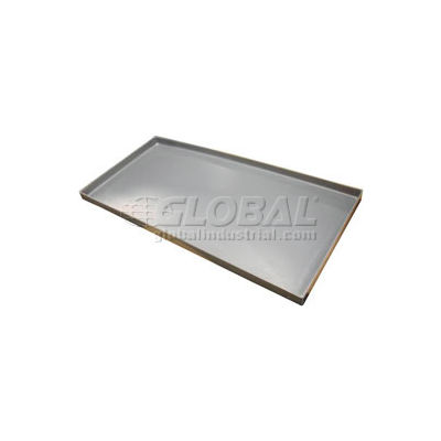 Moulé par rotation plateau en plastique 37 x 24 x 4 gris