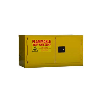 Global Industrial™ Stackable Inflammable Cabinet, Manual Close Double Door,11 Gal.,34"Wx18"Dx22"H