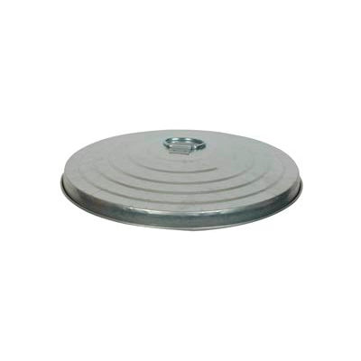 Witt Industries Galvanized Steel Lid For 10 Gallon Trash Can, Silver