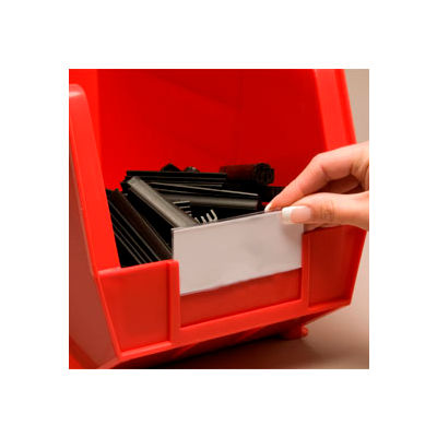 Aigner Tri-Dex TR-1253 Porte-étiquettes slide-in 1-1/4 » x 3 » pour stacking bins, prix par paquet de 25
