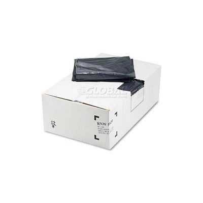 ReClaim Black Recycled Can Liners - 55 to 60 Gallon, 2.00 Mil, 100/Case