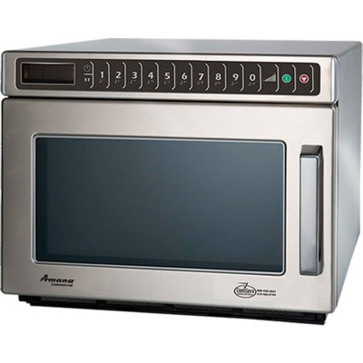 Amana® HDC212, Commercial Microwave, 0.6 Cu. Ft., 2100 Watt, Keypad