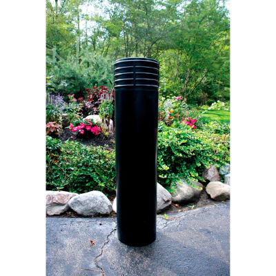 Metro Decorative Bollard Cover Fit Pipe 6" -6-5/8" Black