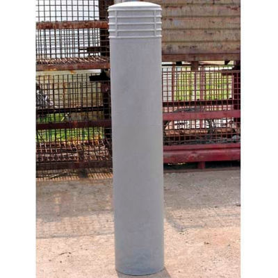Cinco Decorative Bollard Cover Fit Pipe 10" -11" Gray