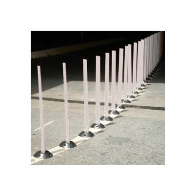 Surface Mount Flexible Stake 36" H White