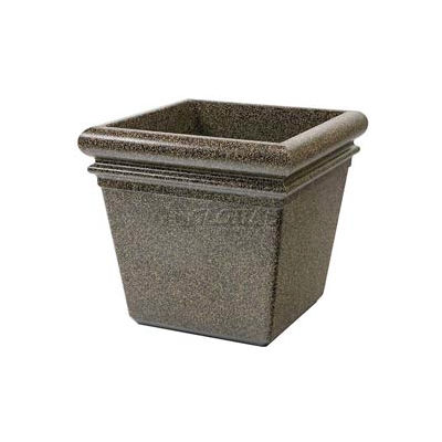Concrete Stone Tec Outdoor Planter, 19" Square Aspen