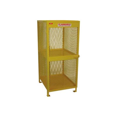Global Industrial Cylinder Storage Cabinet, Vertical Single Door 8 Cylinders, 33"Wx40"Dx71"H
