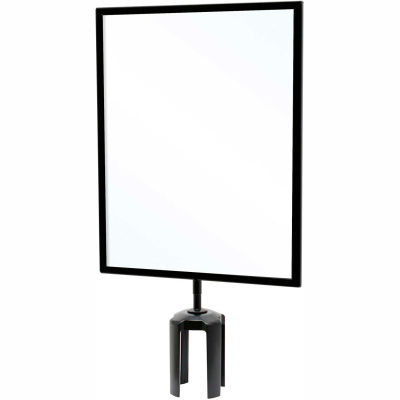 Queueway Acyrlic Sign Frame, 11"Wx14"H, Black