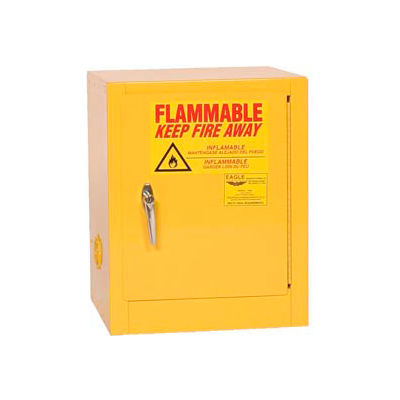 Eagle Countertop Flammable Cabinet - Manual Close Door 4 Gallon