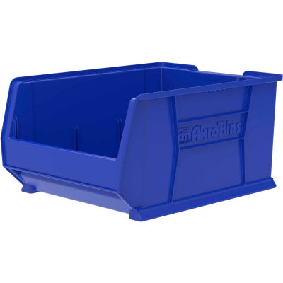 Akro-Mils® Bac empilable en plastique AkroBin® de grande taille, 18-1/4 po L x 23-7/8 po L x 12 po H, bleu