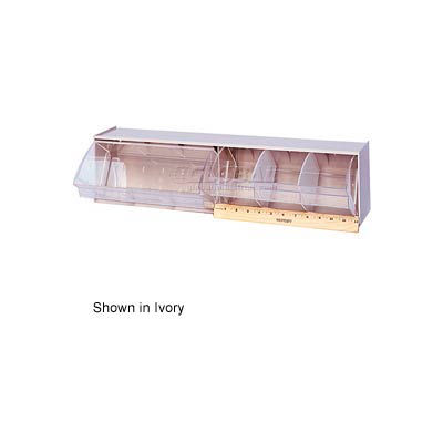 Quantum Dividable Tip Out Bin QTB411 6 Dividers 23-5/8 x 5-1/4 x 5-15/16 White