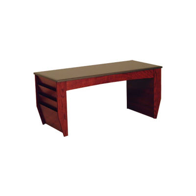 Table basse en bois Mallet avec porte-revues - 46-1/2 po - Acajou