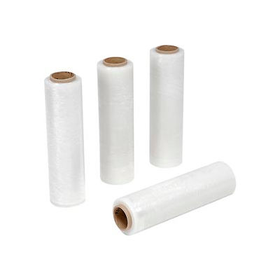 Global Industrial™ Hybrid Stretch Wrap, fonte, calibre 65, 18"Wx1500'L, clair - Qté par paquet : 4