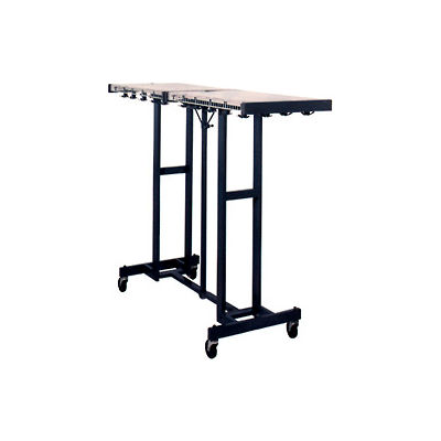 Hook Style Folding Coat Rack with 48 Triple Prong Hooks, Capacity 144 Coats