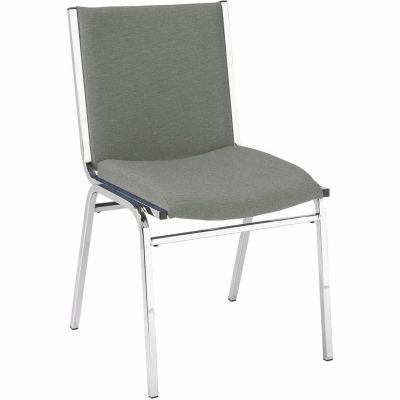 KFI Stack Chair - Armless - Fabric - 2" thick Seat Gray Fabric