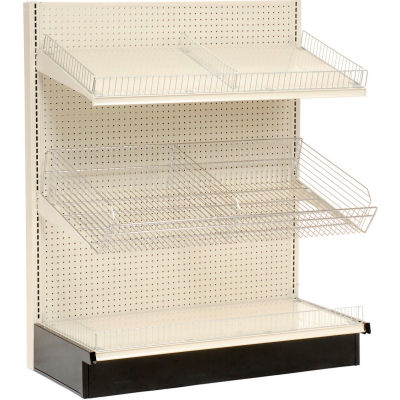 Lozier - Gondola Shelving, 48"W x 25"D x 84"H Single Side - Wall Starter