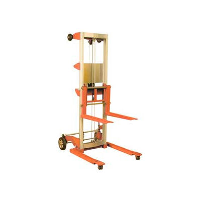 Wesco® Hand Winch Lift Truck 273512 350 Lb. 142" Lift Straddle Legs