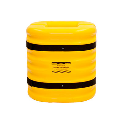 Eagle Column Protector, 8" Column Opening, 24" High, Yellow,