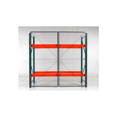 Wirecrafters - Wire Mesh Side Panel W/Mounting Clips - For 48"D x 96"H Pallet Rack