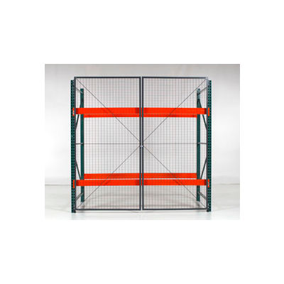 Wirecrafters - Wire Mesh Side Panel W/fixations - Pour "D x 48 » 96 H Pallet Rack