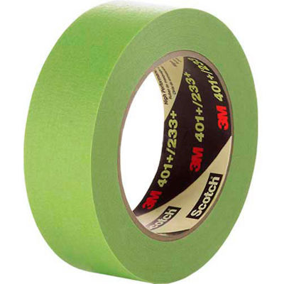 3M™ Masking Tape 401+ 0,095"W x 60 Yards - Vert - Qté par paquet : 24