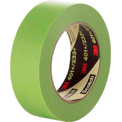 3M™ Masking Tape 401+ 0,24"W x 60 Yards - Vert - Qté par paquet : 96